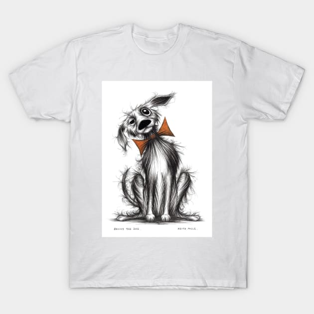 Benny the dog T-Shirt by Keith Mills